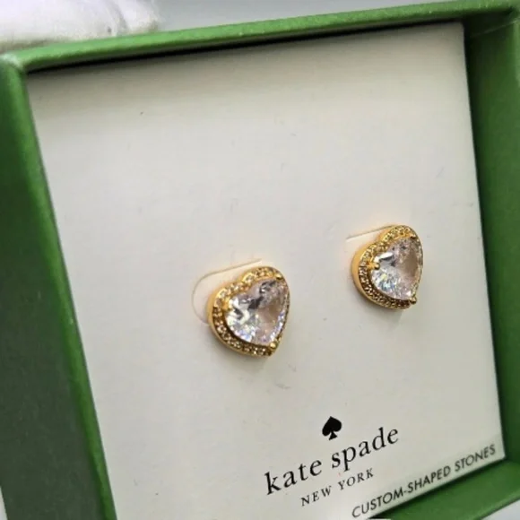 Kate Spade “My Love” Heart Earrings - Picture 2 of 6